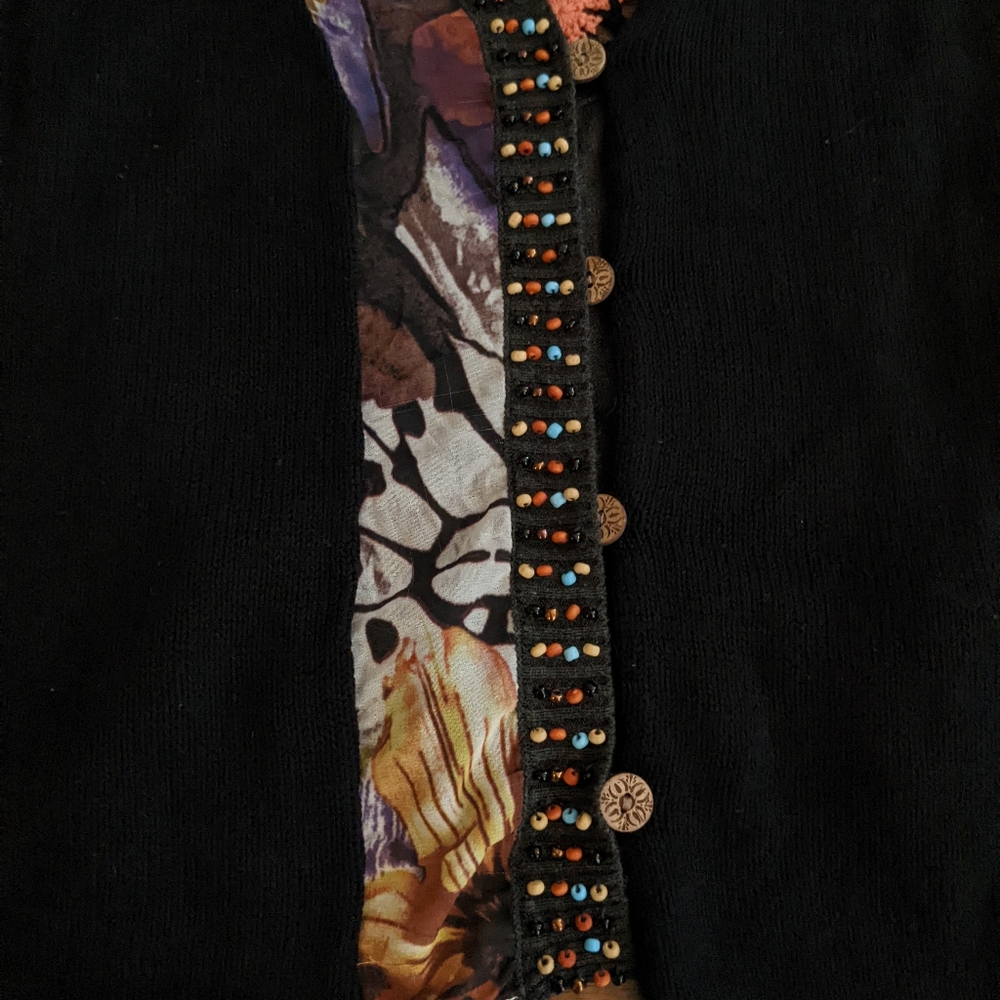 Gimmicks by BKE Black Boho Vest - Picture 3 of 15